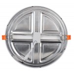Downlight panel LED Redondo 230mm Cromo 20W, Corte ajustable 50 a 210mm